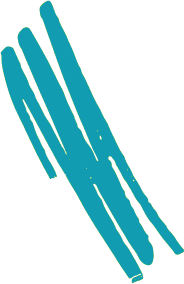 blue scribble decoration